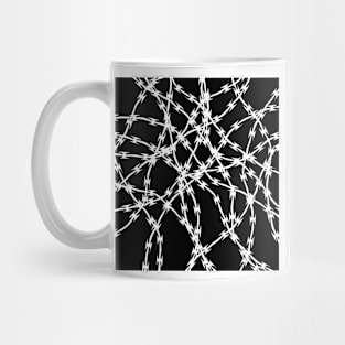 Trapped White on Black Mug